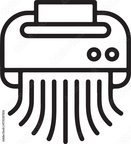 Modern air conditioner unit blowing cool air in a simple line art illustration