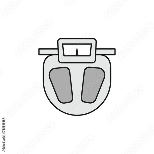 Weight Scale Icon Health, Measurement and Fitness Concept