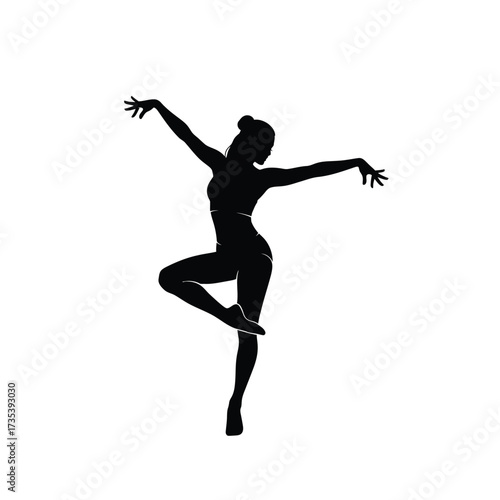 ballerina dancing gracefully