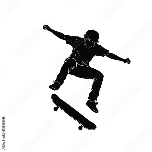 skateboarder performing a trick