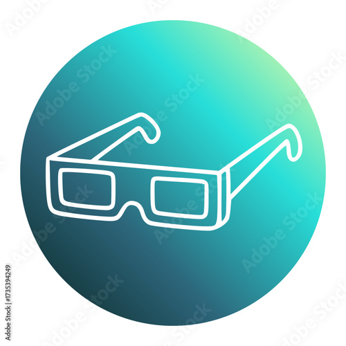 Trendy glasses fashion accessory illustration icon