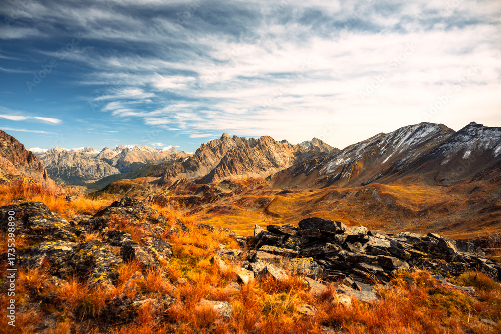 Naklejka premium mountain landscape in the Alps in Autumn