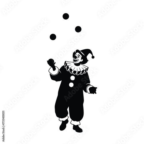 clown juggling balls