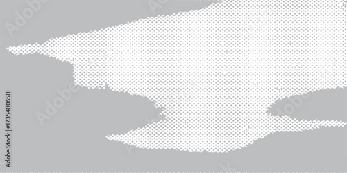 Black and white fish with polar bear vector on abstract world map background