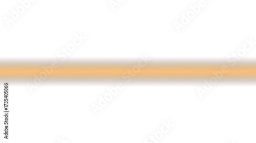 Gradient horizontal line orange glow soft light abstract background texture isolated on transparent background