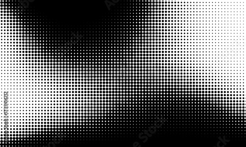 Background with monochrome dot texture. Polka dot pattern template. Background with black dots - stock vector dots basic background dots