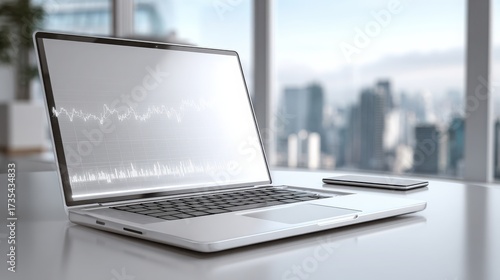 Elegant Silver Laptop Surrounded by Cutting-Edge Gadgets for Inspiring Digital Workspaces and Enhanced Creativity