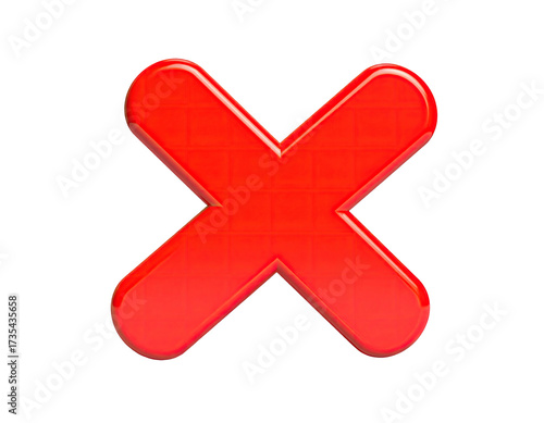 A vibrant, glossy, red 