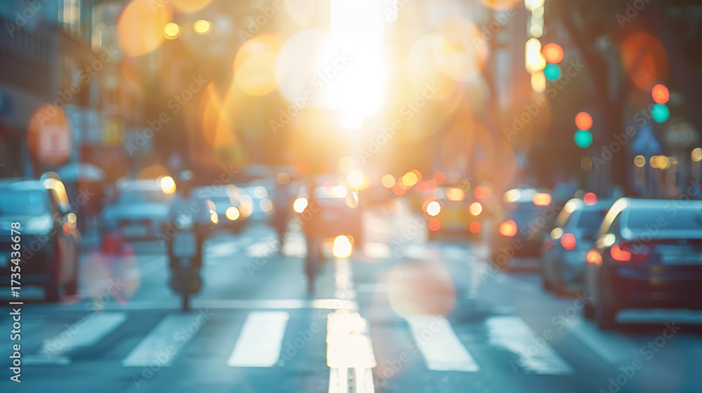 custom made wallpaper toronto digitalCity traffic on the road, traffic jam blurred gentle background rhythm of the city