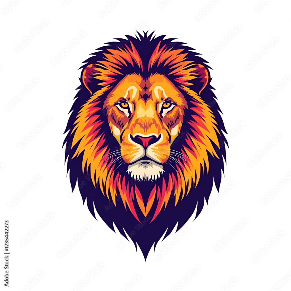 Obraz premium lion head isolated