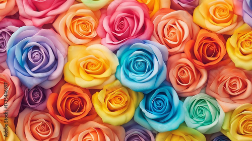 multicolored roses gradient background is unusual.