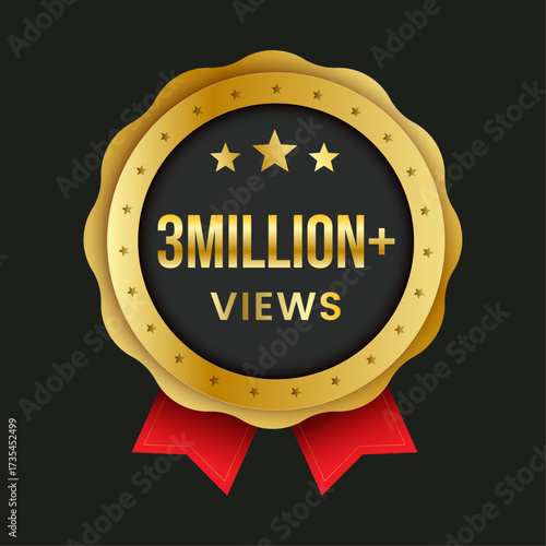 3 million plus views sticker