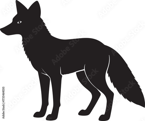 Wild Fox Silhouette Vector Illustration