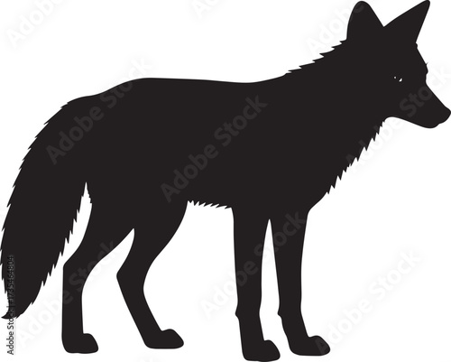  Wild Fox Silhouette Vector Illustration