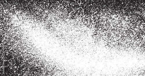 Abstract sand grain gradient texture. Stippled gritty noise background. Distressed dust particle overlay.  dot white paper noise texture with distress effect vector illustration pattern background.