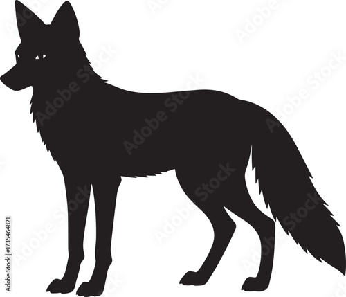  Wild Fox Silhouette Vector Illustration