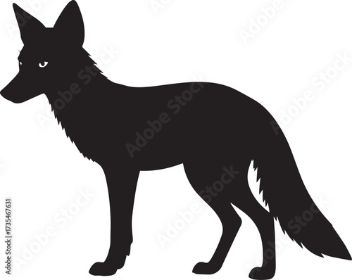  Wild Fox Silhouette Vector Illustration