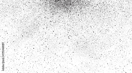 Dirty or dust film grain speck grit grunge overlay on white background grain noise Vector old grunge wall black and white dust and scratched textured background, Distressed vector damage wall grunge 