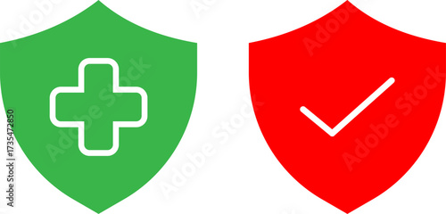 Antibacterial protection line icons.