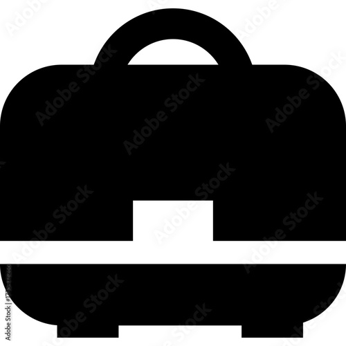 Briefcase different style icon. Line, glyph and filled outline colorful version, outline and filled vector sign. Symbol, logo illustration. Vector graphics