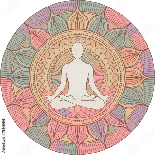 Mandala yoga design