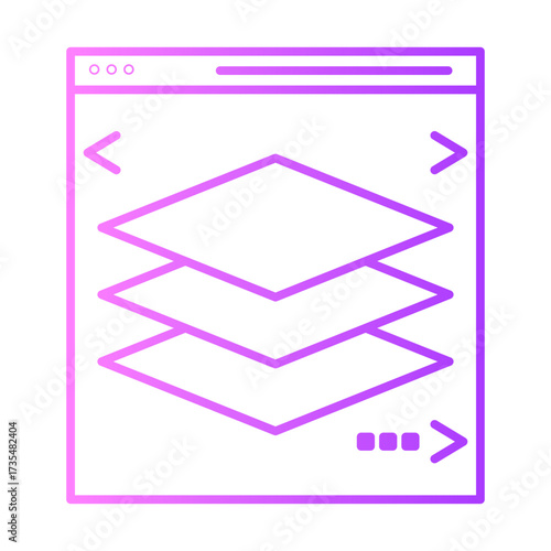 layers gradient icon