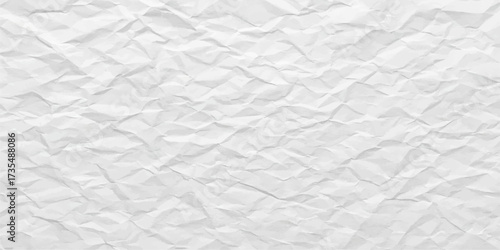 Wrinkled white paper texture with a crushed, grunge design
