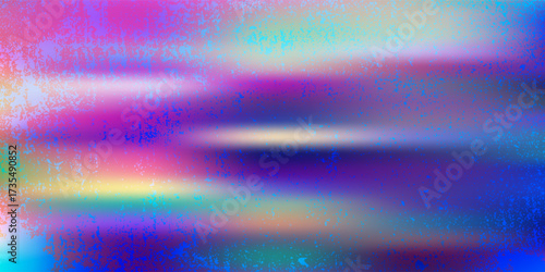An abstract composition featuring vivid 3D neon light refractions with dynamic textures and colorful visual effects.
