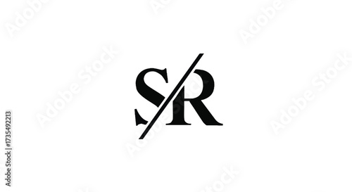 Minimalist Letter SR Logo Design for Modern Business and Branding Identity