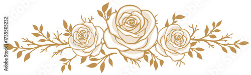 Elegant roses divider - wedding 
