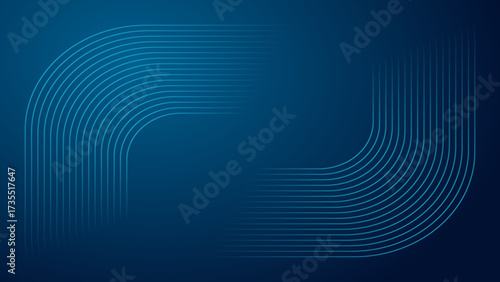 Modern abstract blue background with lines. Geometric stripe line art design for poster, brochure, cover, website, header, web banner, presentation
