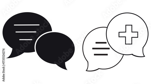 hat and Communication Icons