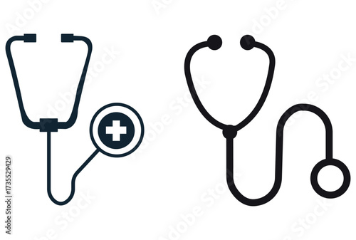 Medical, Healthcare, Stethoscope Icon Design Vector