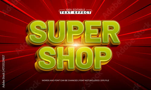super shop editable text effect