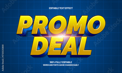 promo deal editable text effect