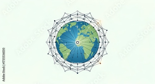 Global network technology world connection internet communication worldwide data