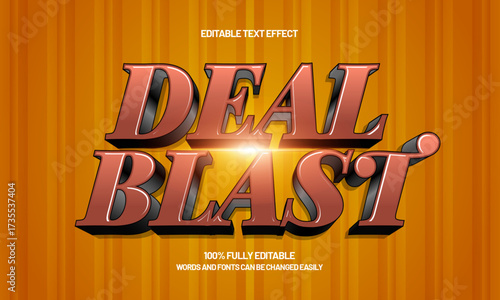 deal blast editable text effect