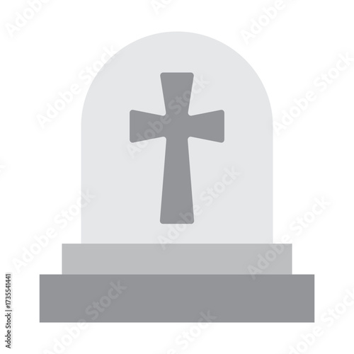 Christian Burial Vector Flat Icon Design