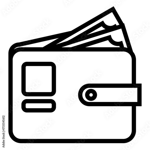 Outline Dollar Wallet Icon