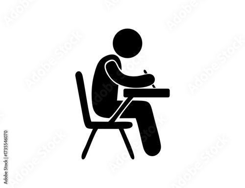 man sitting on a chair with laptop