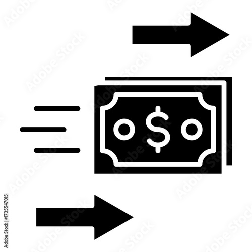 Instant Pay Glyph Icon