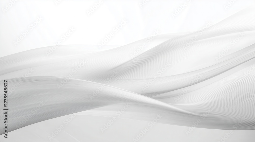 Obraz premium Abstract White Wave Background
