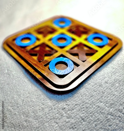 Wooden criss-cross board game