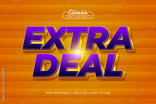 extra deal editable text effect