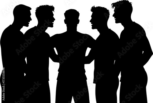 American Football Players Silhouette Bundle Illustration