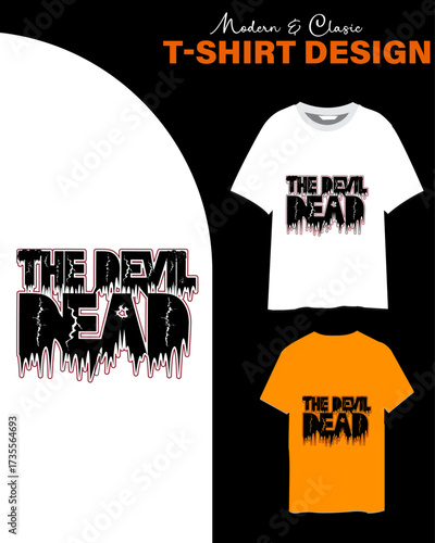 Modern and classics Horror Typography t shirt design for business and personal uses.