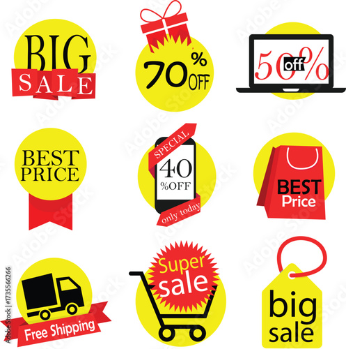 Black Friday sale advertising posters vector template with best price and offer. Black Friday sale banner, special offer shopping illustration
