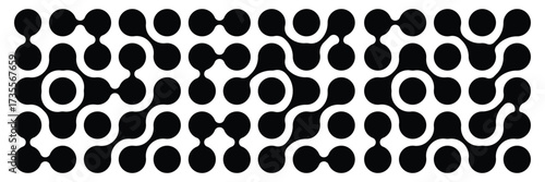 Set black metaballs isolated on a white background. Modern contemporary geometric shapes and elements. Metaball pattern. Liquid drops or morph shapes background.  eps 10 