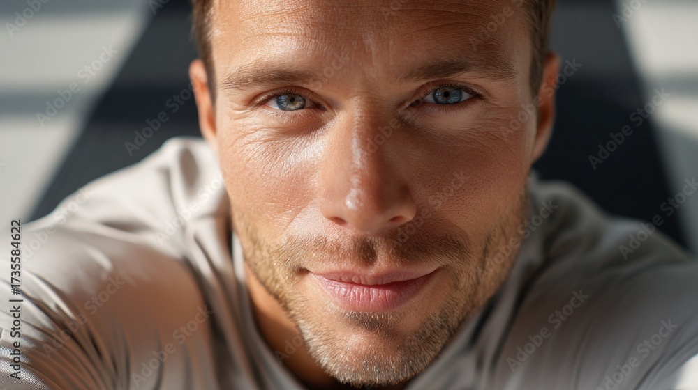 Fototapeta premium Man looking at camera.