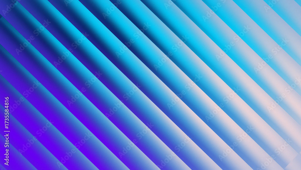 Obraz premium Abstract Blue and Purple Diagonal Striped Gradient Background